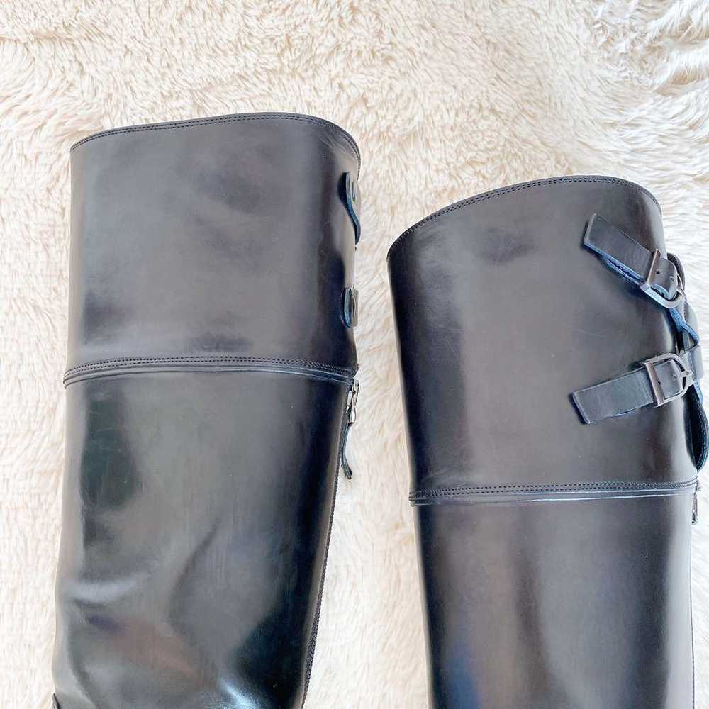 SARTORE♡ Sartore Genuine Leather Black Long Boots… - image 2