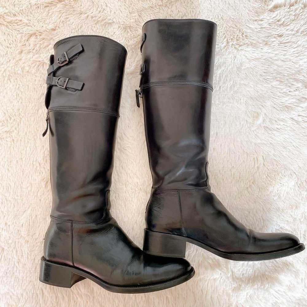 SARTORE♡ Sartore Genuine Leather Black Long Boots… - image 5