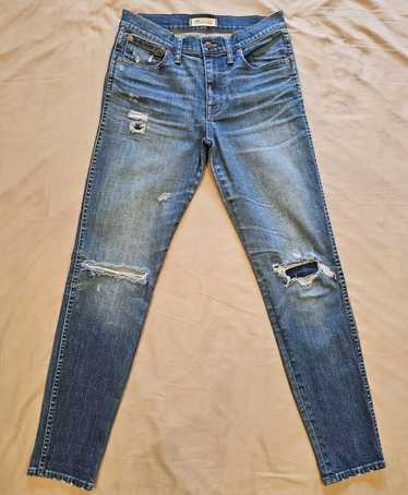 Madewell 9” High Rise Skinny Torn Knee Jeans Women