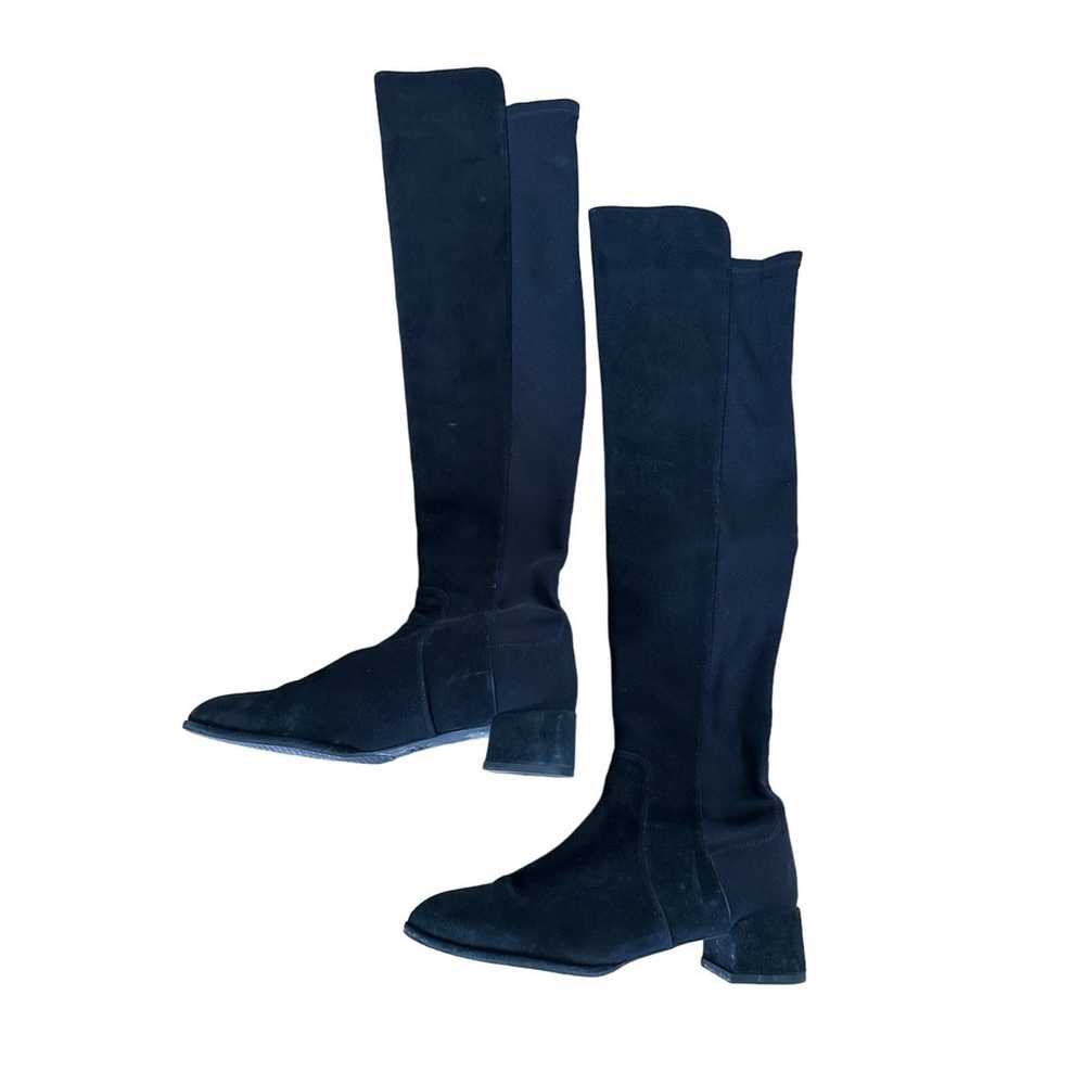 Stuart Weitzman - 5050 Over The Knee Boots in Bla… - image 5