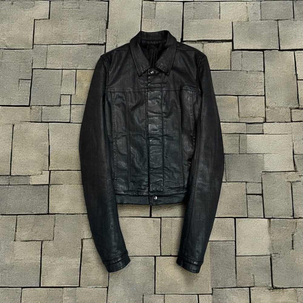 Rick Owens Rick Owens Waxed Denim Worker Jacket - image 1