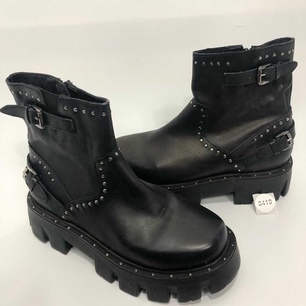 Free People Womens Ludlow Studded Moto Boots Blac… - image 12