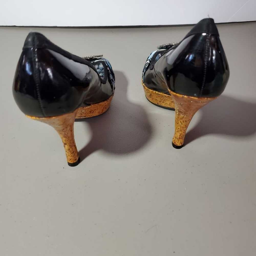 Vintage Baby Phat heels size 8B shine - image 8