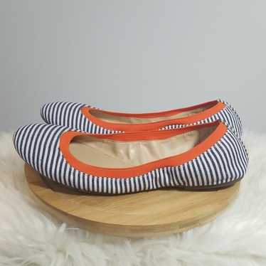 BCBGeneration Nautical Navy and White Stripe Balle