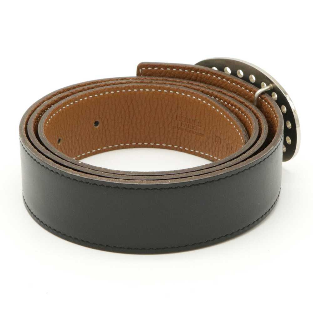 Hermes Evelyn Reversible Belt Box Calf Taurillon … - image 2