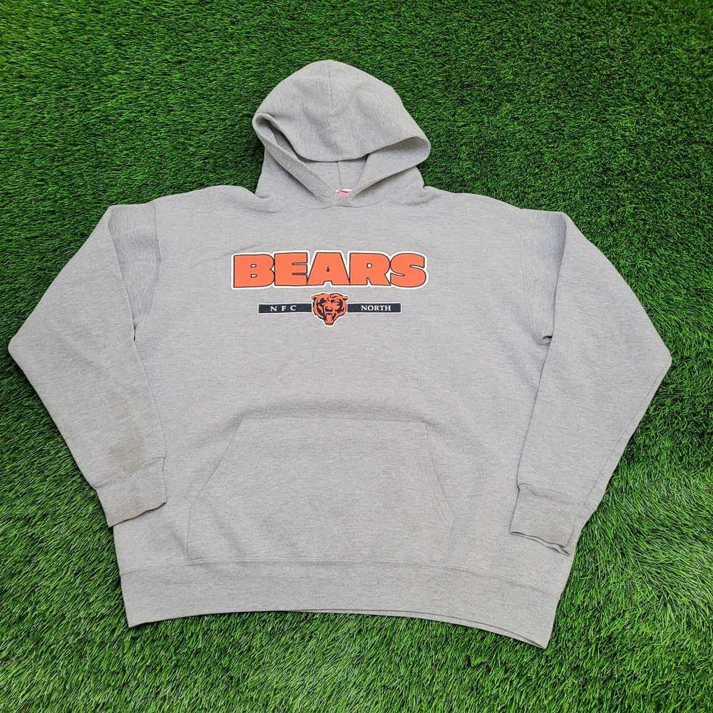 NFL Vintage 90s Chicago Bears Hoodie XL 25x25 Box… - image 1