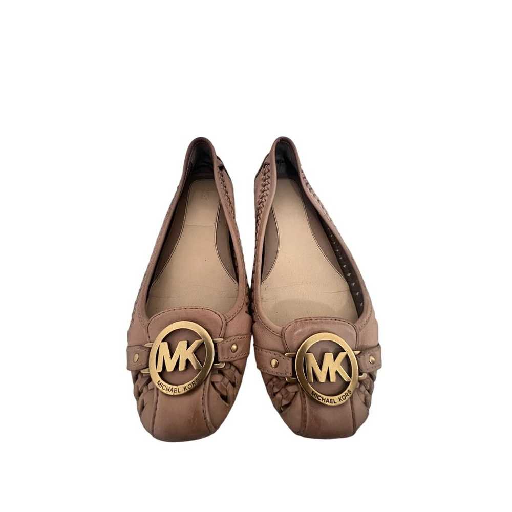 Michael Kors Women's Leather Braided Flats Size 7… - image 1