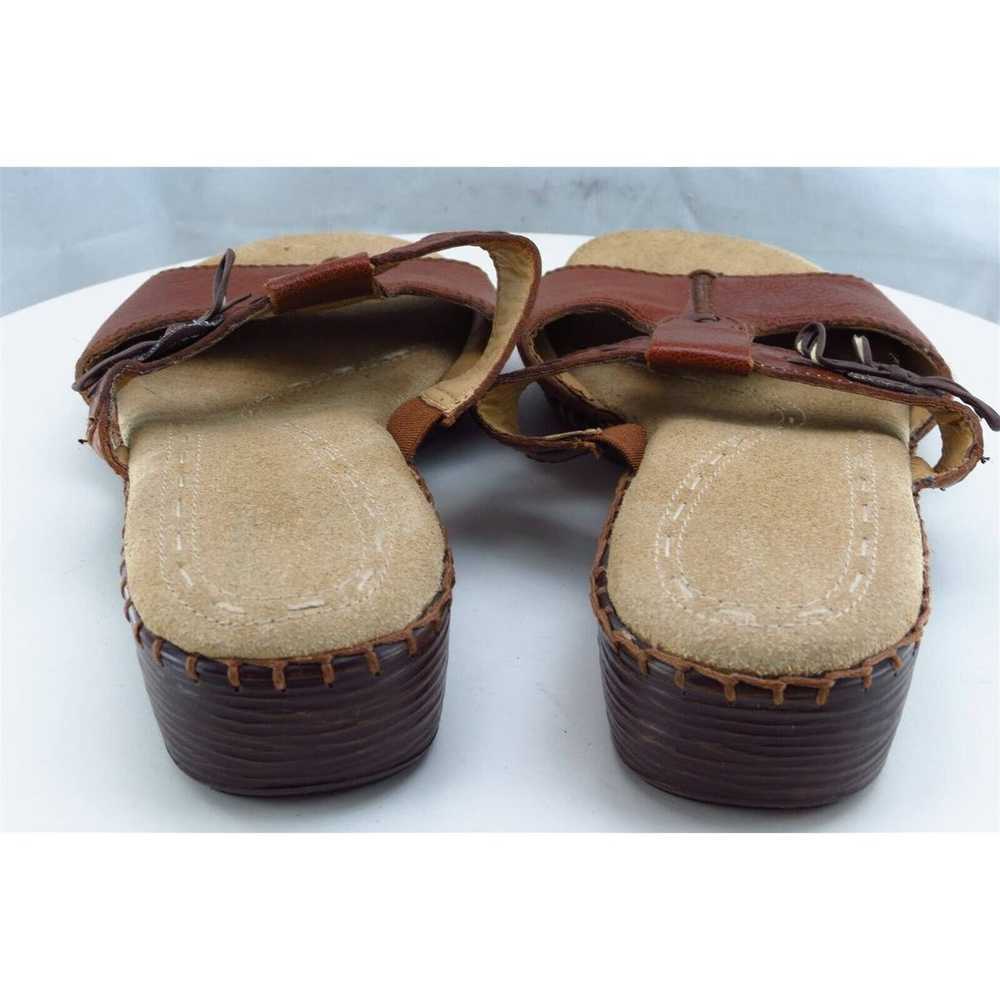 Naturalizer Sz 8 M Brown Slide Leather Women Sand… - image 5