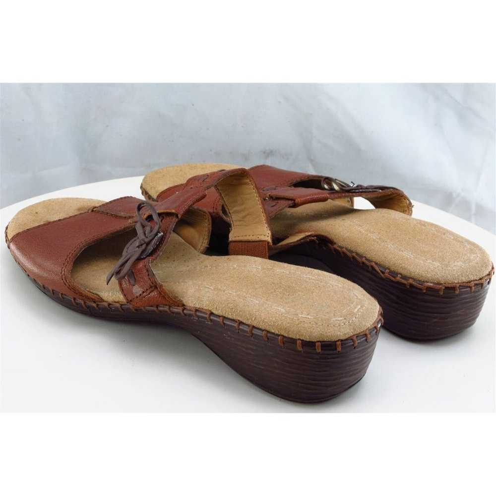 Naturalizer Sz 8 M Brown Slide Leather Women Sand… - image 6