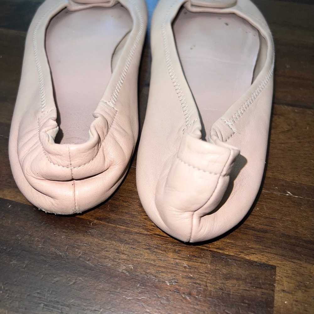 Tory Burch Minnie Travel Ballet flats nude size 7… - image 7