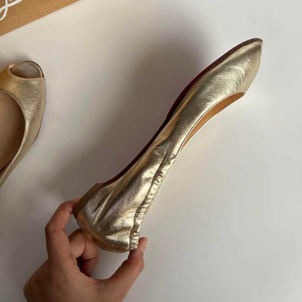 Christian Louboutin Pumps Open Toe Gold Size 39 B… - image 11