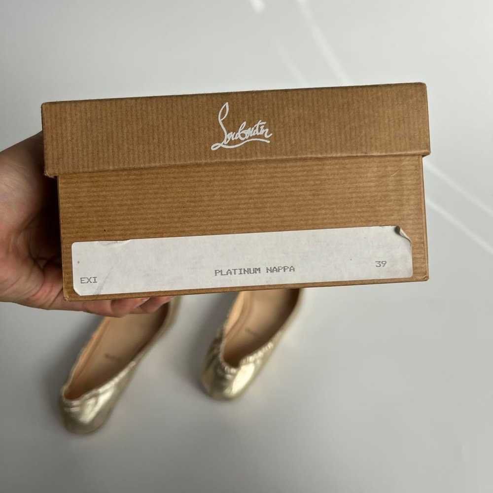 Christian Louboutin Pumps Open Toe Gold Size 39 B… - image 12