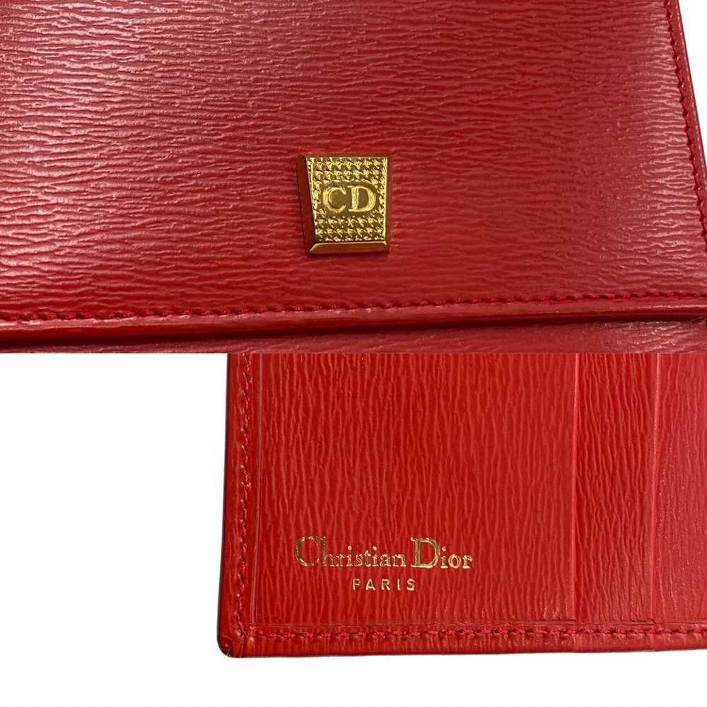 Dior Bifold Wallet leather Red - image 2