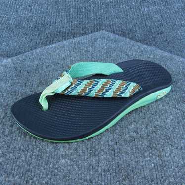 Chaco Women Flip Flop Sandal Shoes Blue Synthetic… - image 1