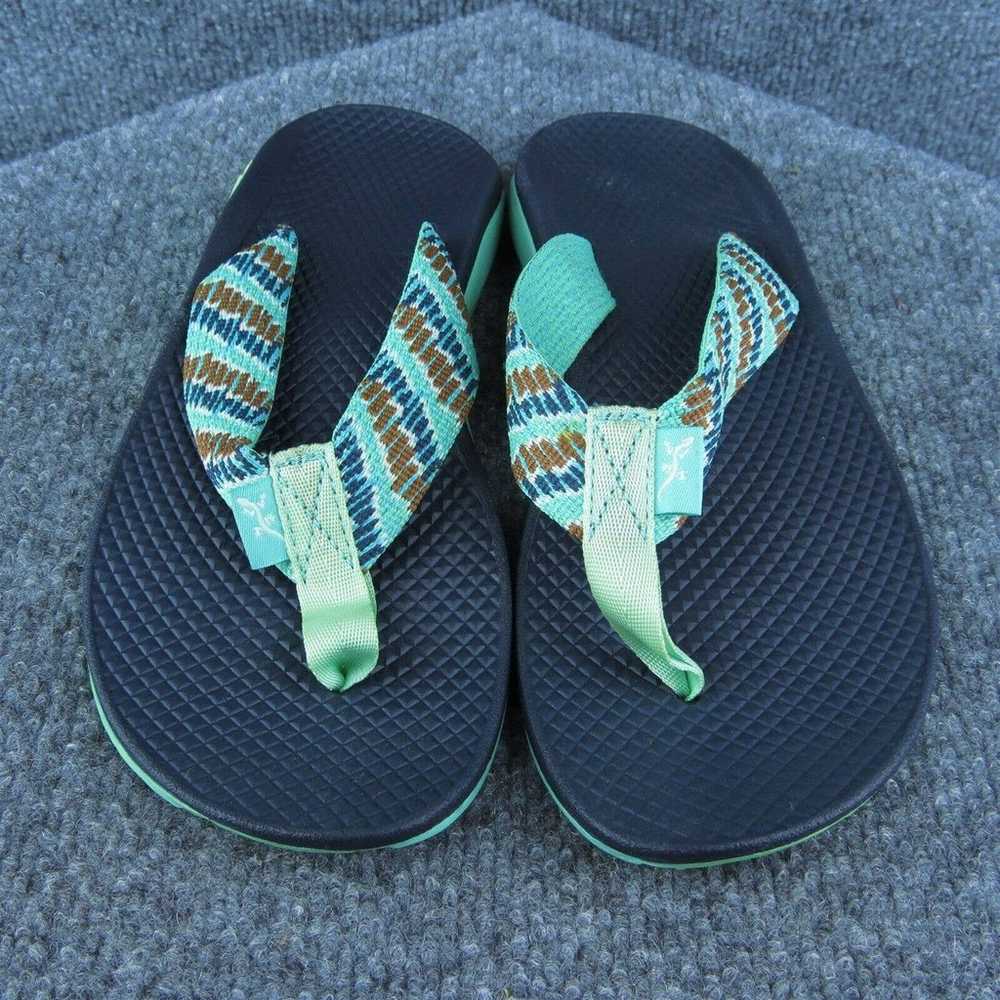 Chaco Women Flip Flop Sandal Shoes Blue Synthetic… - image 3