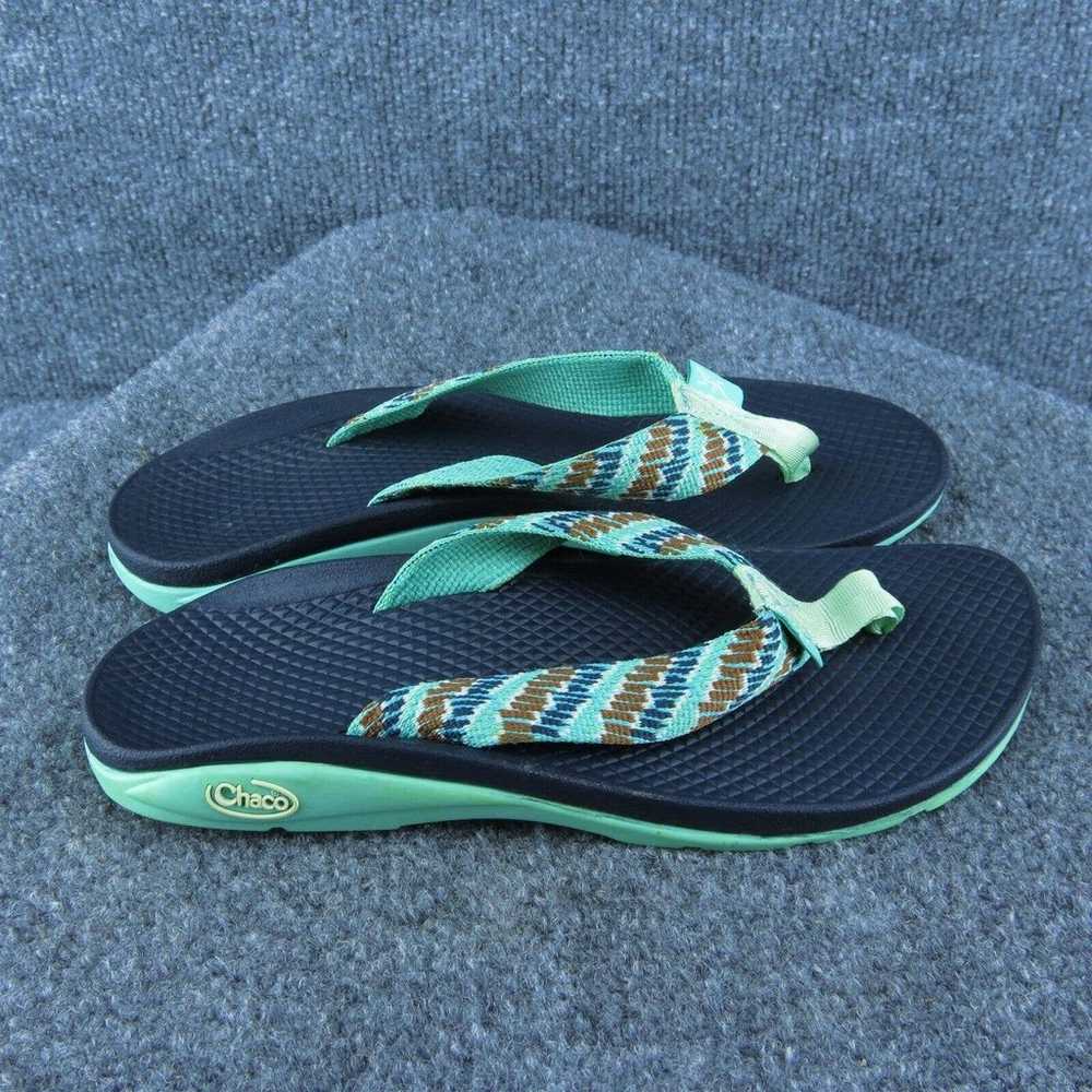 Chaco Women Flip Flop Sandal Shoes Blue Synthetic… - image 4