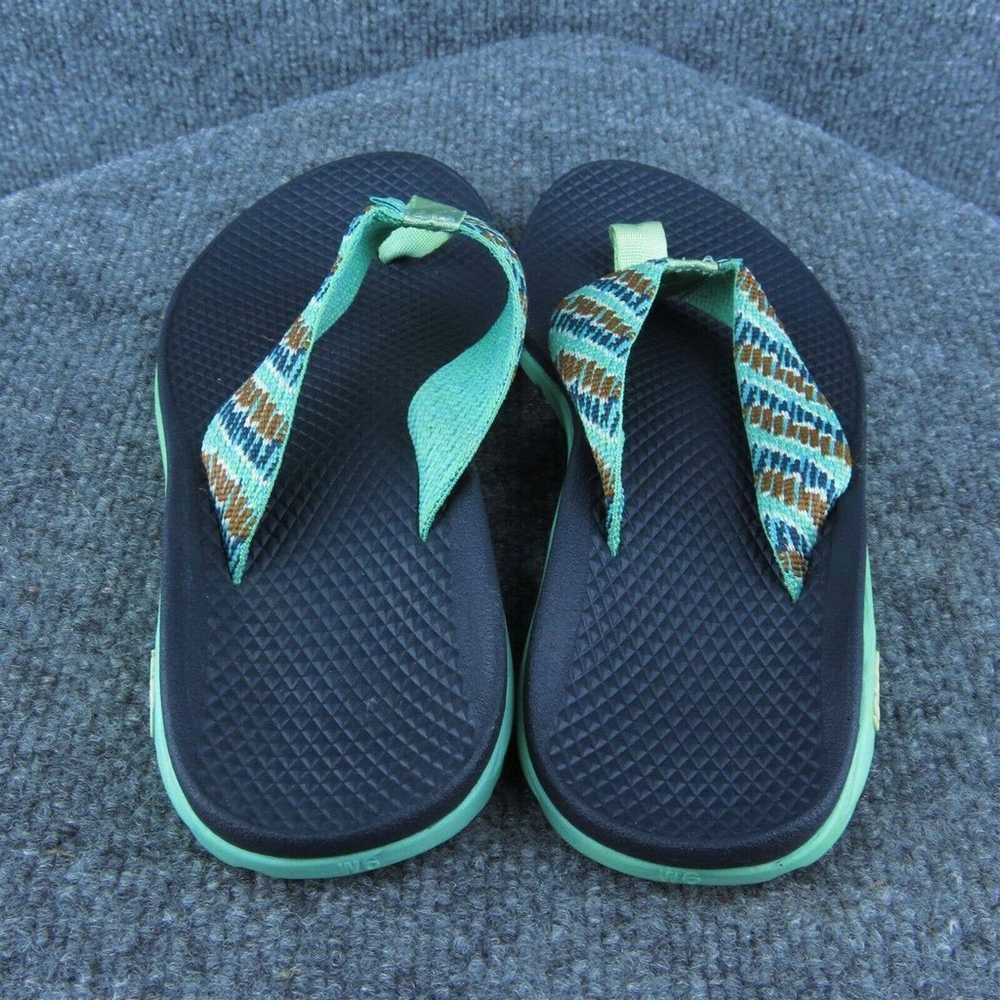 Chaco Women Flip Flop Sandal Shoes Blue Synthetic… - image 5