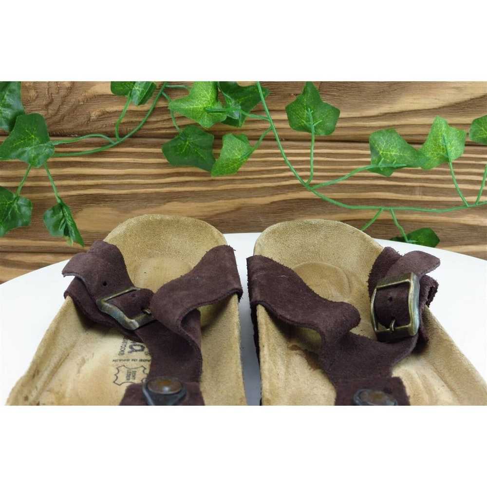 Betula Sz 8 M Brown Thong Leather Women Sandals - image 3