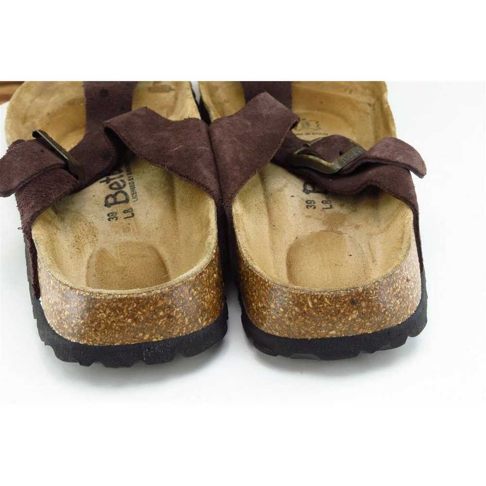 Betula Sz 8 M Brown Thong Leather Women Sandals - image 5