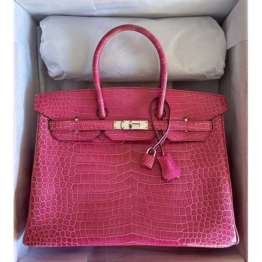 Hermès Birkin 35 crocodile handbag - image 6