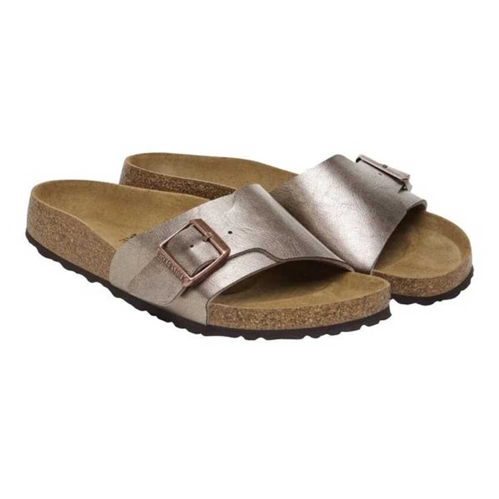 Birkenstock Catalina Birko Flor Graceful Taupe Le… - image 1