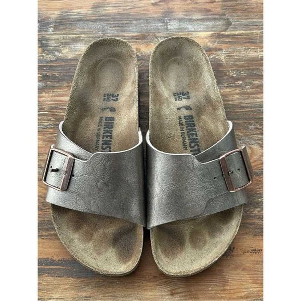 Birkenstock Catalina Birko Flor Graceful Taupe Le… - image 2