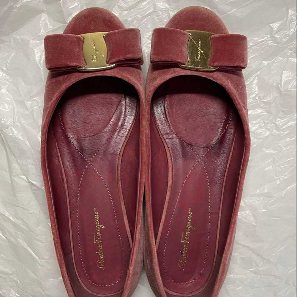 Salvatore Ferragamo Flat Shoes 5 1/2 D Pink - image 1