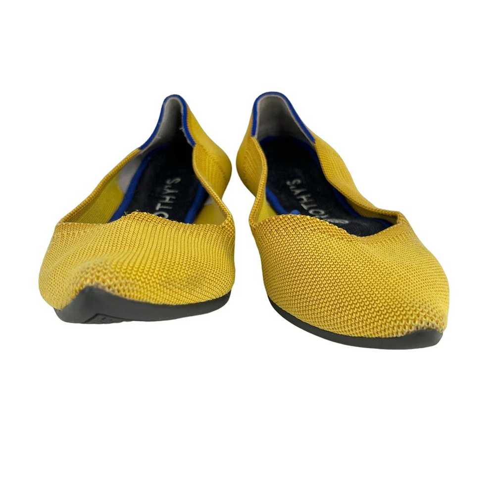 Rothy’s The Point Slip-On Flats Marigold Yellow G… - image 2