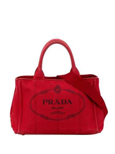 Prada Pre-Owned 2017 Small Canapa Logo satchel - R