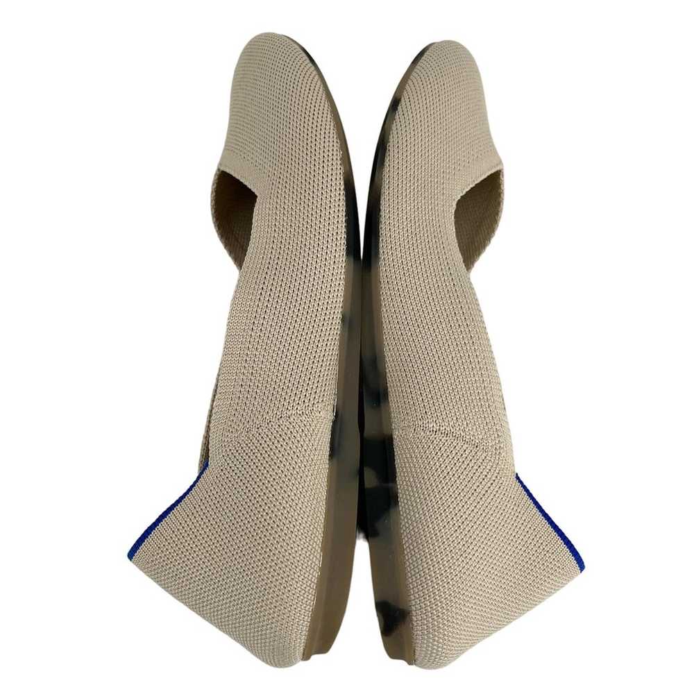 Rothy's The Flat Womens Shoes Ecru Beige 7.5 Roun… - image 6