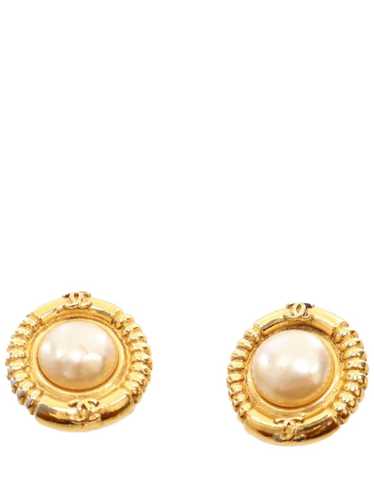 CHANEL Pre-Owned 1970-1980 Gold Plated Faux Pearl 