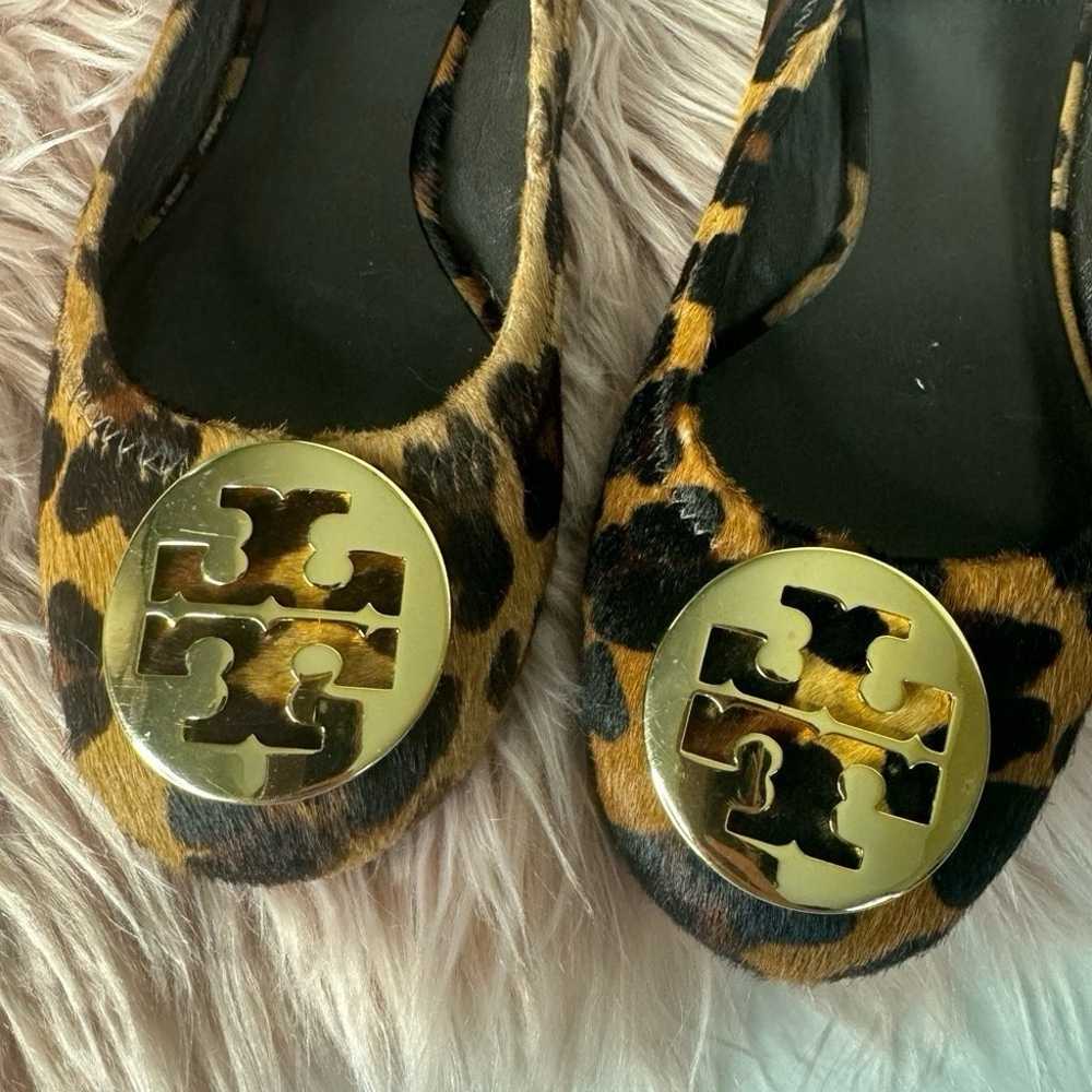 Tory Burch Reva Ballerina Flats Leopard Print Siz… - image 2