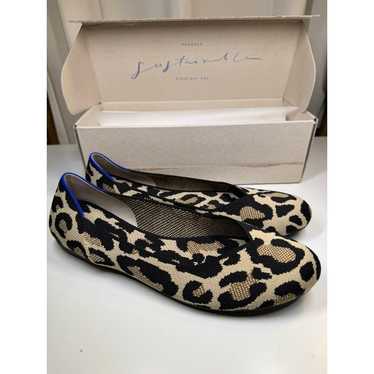 AUTHENTIC! Rothys The Flat in Desert Cat Leopard F