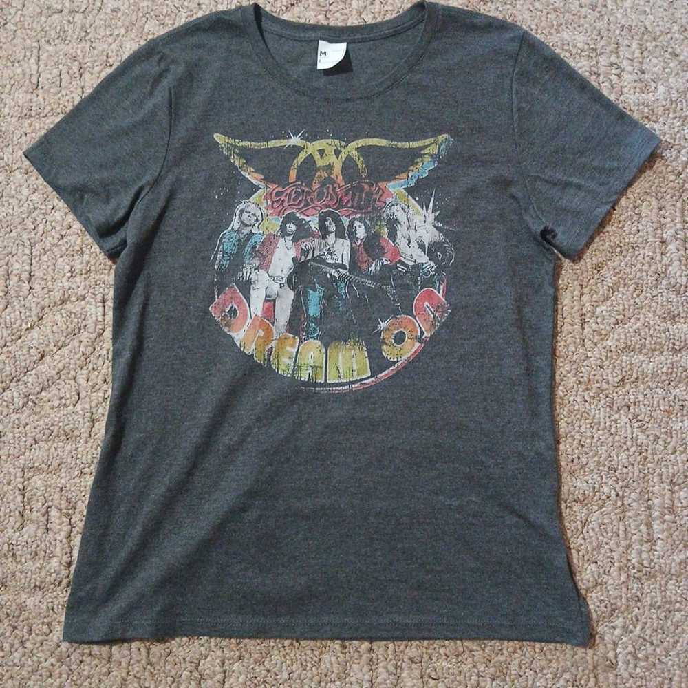 Aerosmith Dream On Concert Tshirt women's size me… - image 1