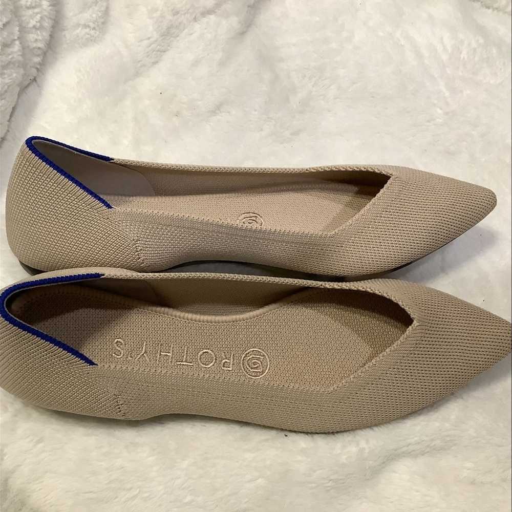 Rothy's The Point Flat Ecru Textile Ballet Flats … - image 3