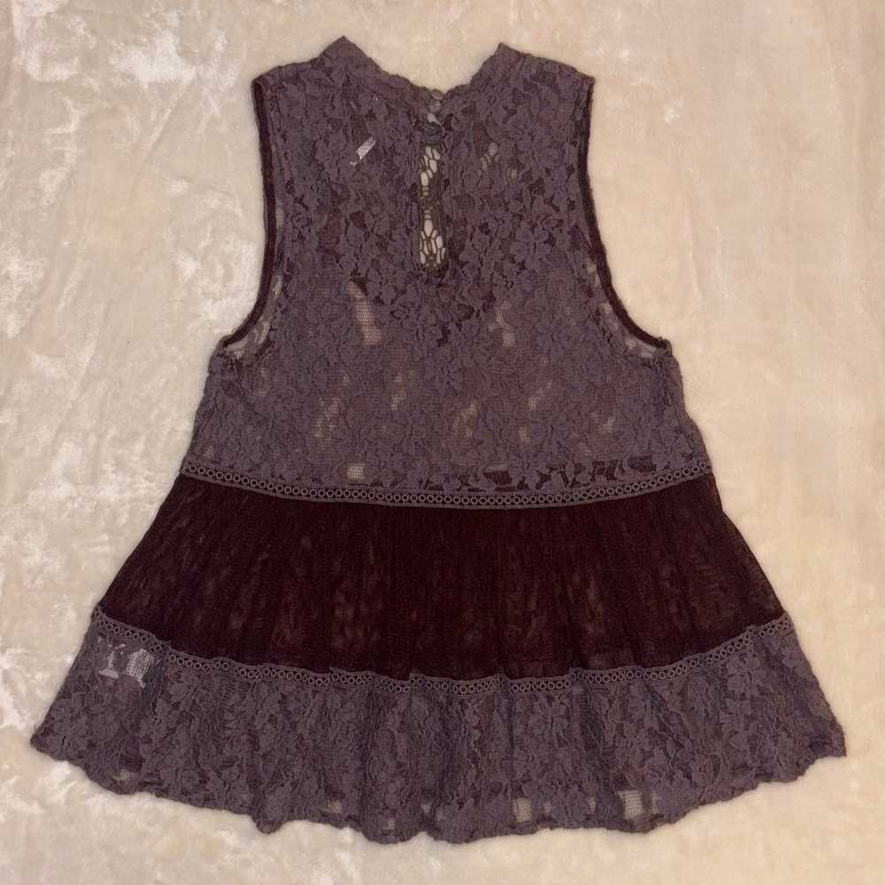 Free People Ladybird Lace Mauve Purple Babydoll P… - image 3