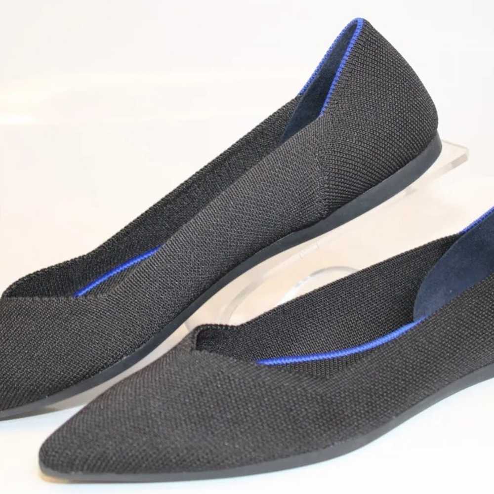 Rothy's The Point Black Solid Knit Fabric Slip On… - image 7