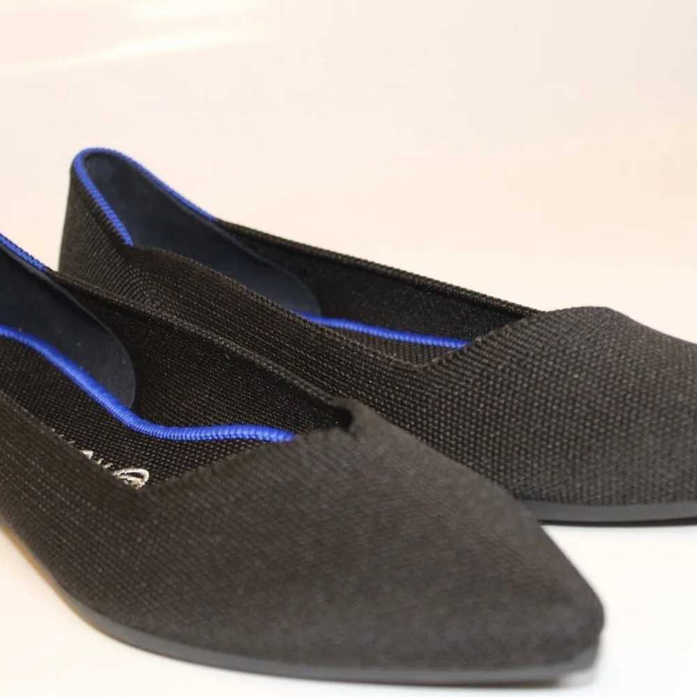 Rothy's The Point Black Solid Knit Fabric Slip On… - image 8