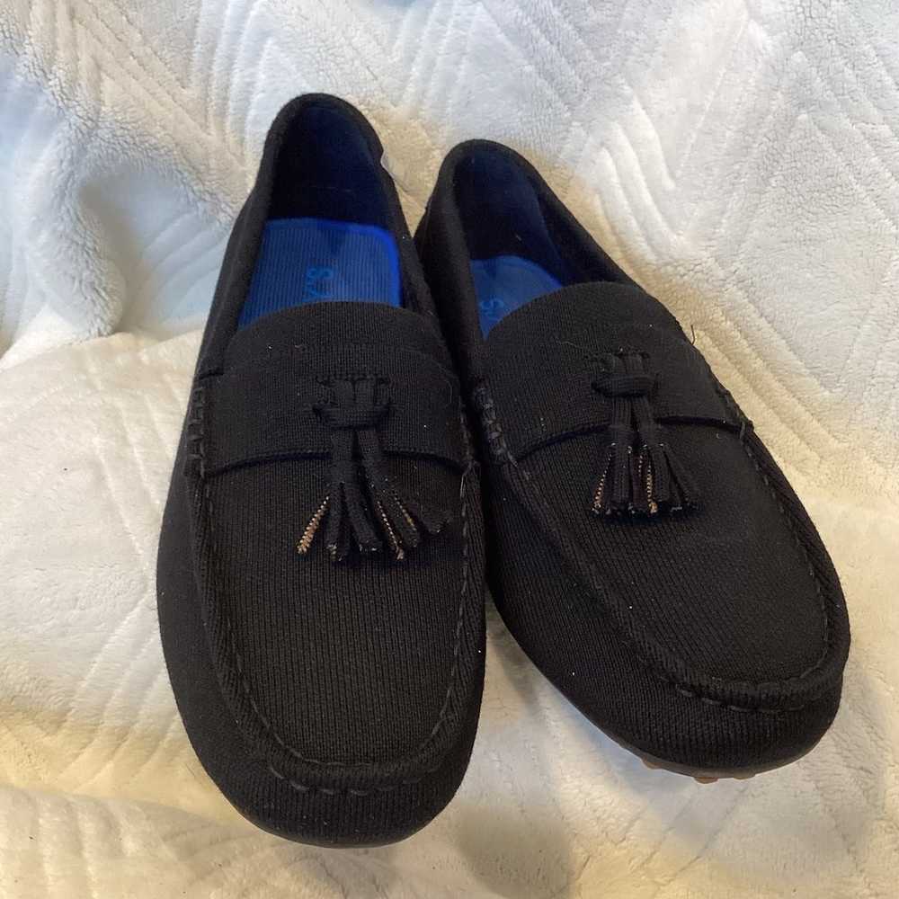 Rothy's The Driving Loafer Wool Blend Black Tasse… - image 1