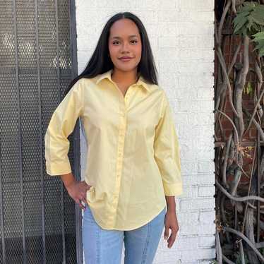 Vintage Yellow Coldwater Creek button up pretty bl