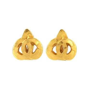 Chanel CHANEL Cocomark Earrings Gold 97P - image 1