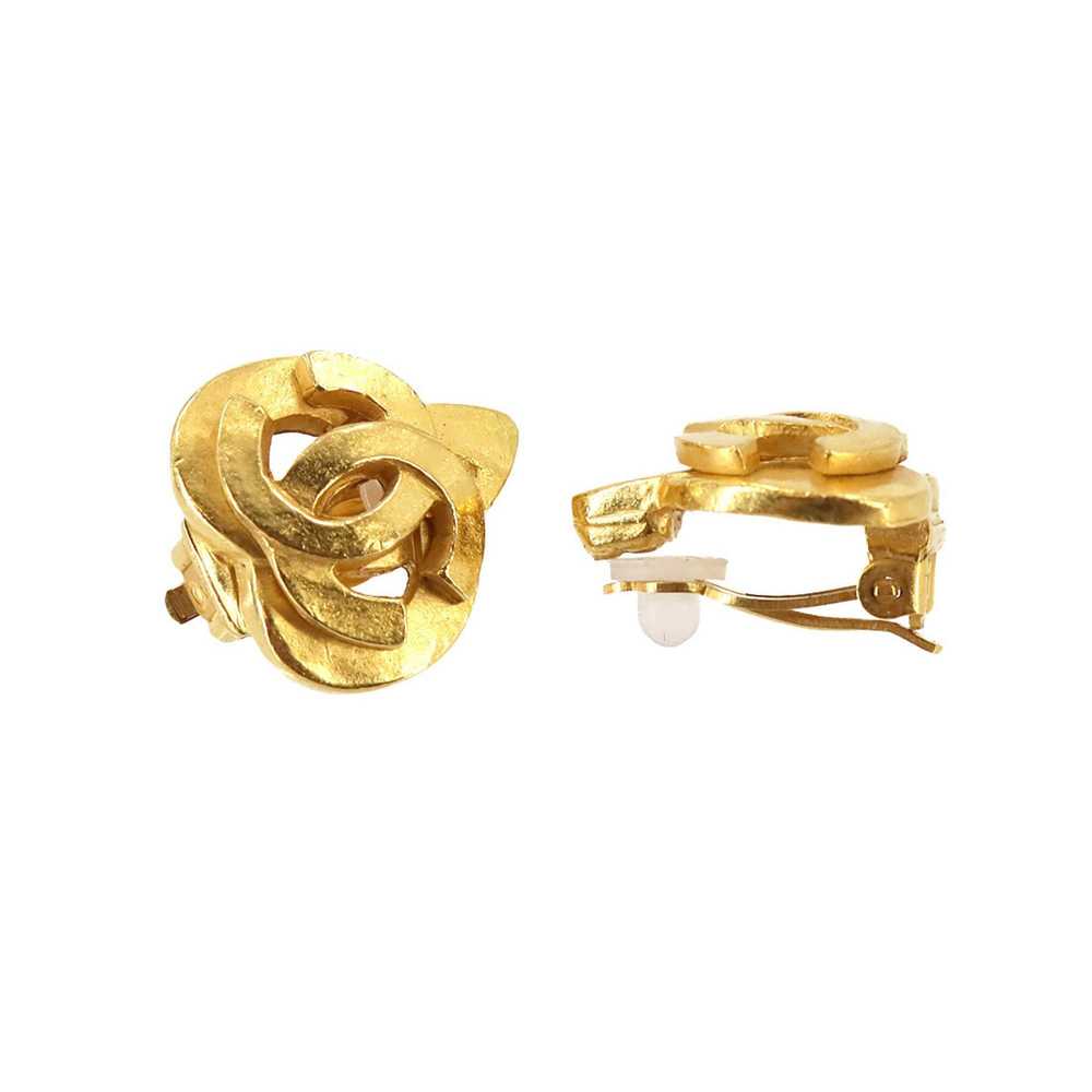 Chanel CHANEL Cocomark Earrings Gold 97P - image 2