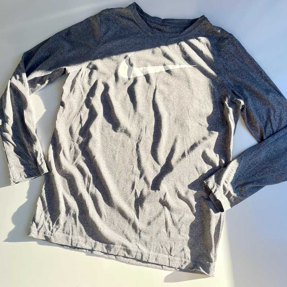 Nike Drifit Gray Long Sleeve, XS - image 1