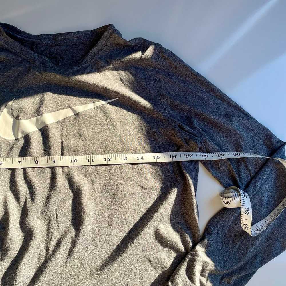 Nike Drifit Gray Long Sleeve, XS - image 2