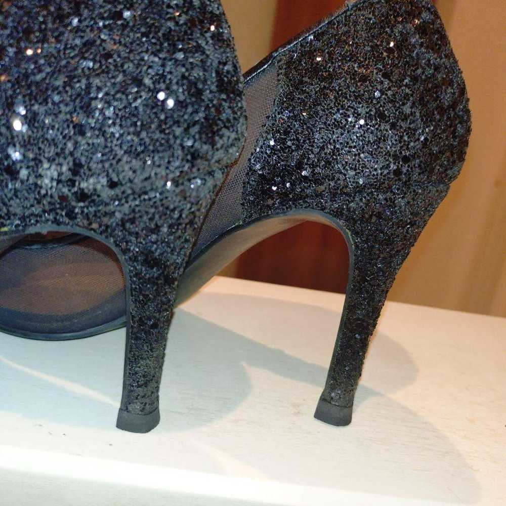 DIANA Black Sequin High Heels - image 12