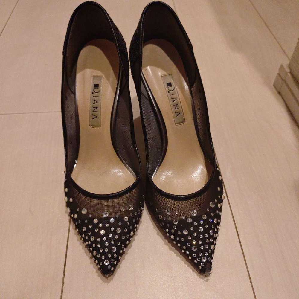 DIANA Black Sequin High Heels - image 1