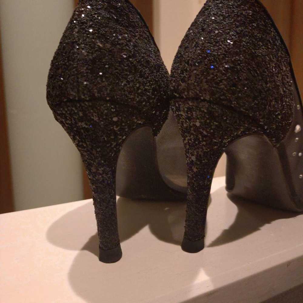 DIANA Black Sequin High Heels - image 4