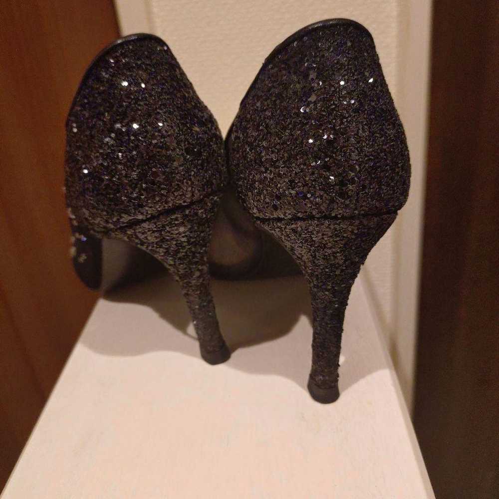 DIANA Black Sequin High Heels - image 9