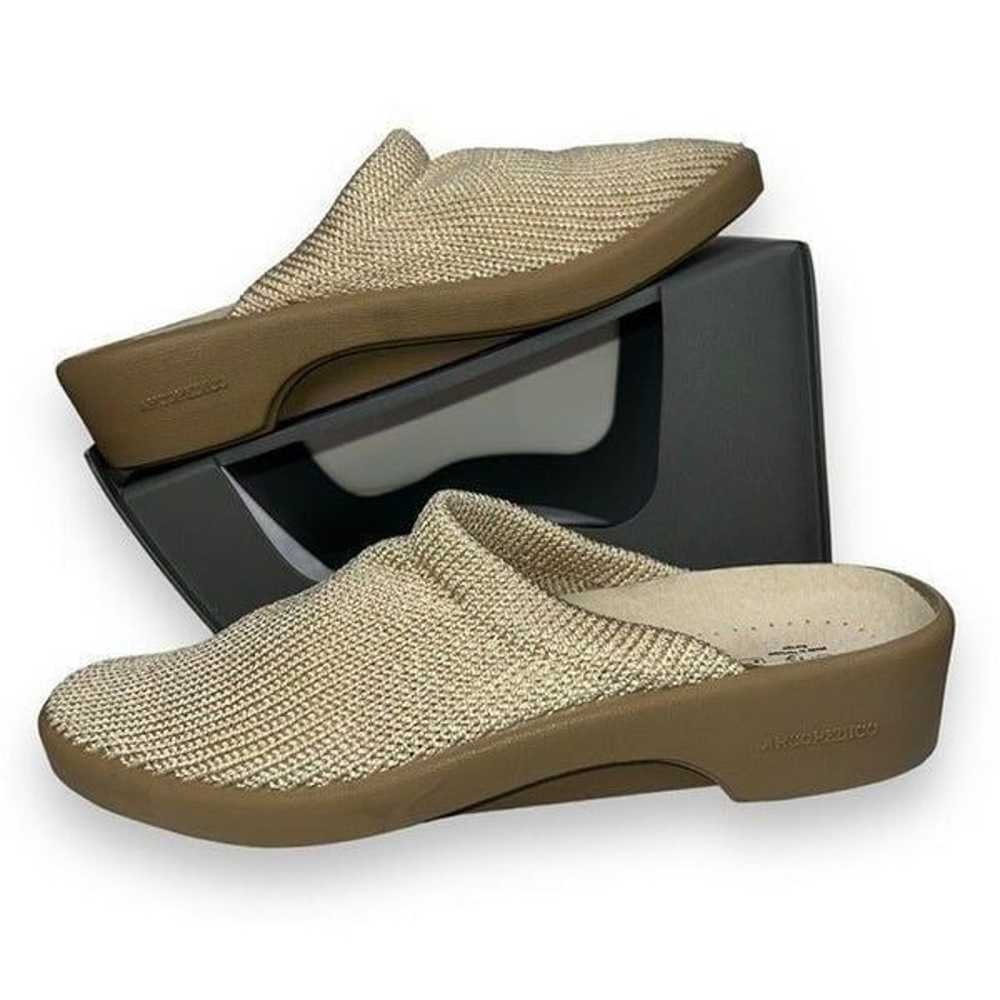 Arcopedico Light Nylon Knit Clog Beige Women's 7-… - image 1