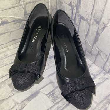 【Good Condition】Diana Pumps Genuine Leather with … - image 1